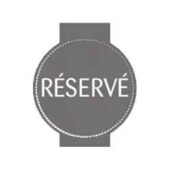 CHEVALET 80x90 mm Billy gris (lot de 10) "Réservé"