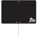 ETIQUETTE NOIRE BRETAGNE 150x100 mm – sans roulettes, pique inox (lot