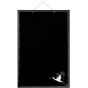 PANNEAU ALSACE 400x600 mm – PVC expansé noir 3 mm, fil nylon