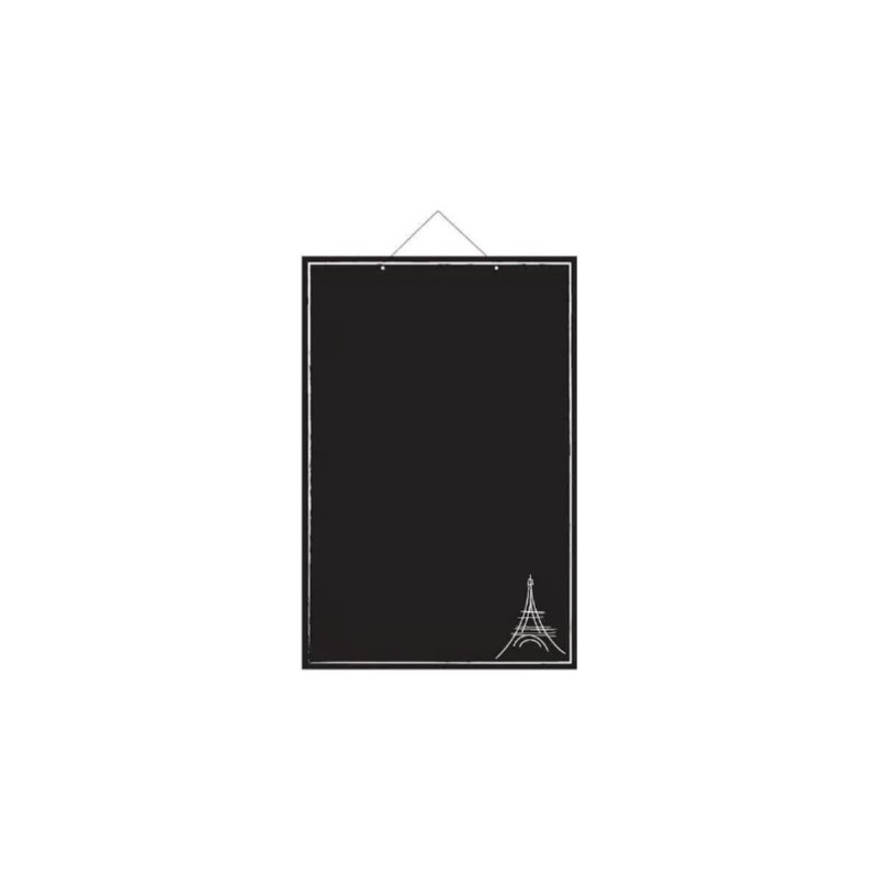 PANNEAU PARIS 400x600 mm – PVC expansé noir 3 mm, fil nylon