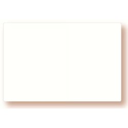 ÉTIQUETTE 120x80 mm blanche neutre, sans roulettes, sans attachement 