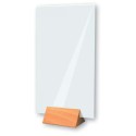 ÉTUI 120x180 mm PVC cristal + pied triangulaire (lot de 3)