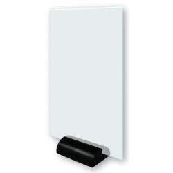 ÉTUI 120x180 mm PVC cristal + pied rond (lot de 3)