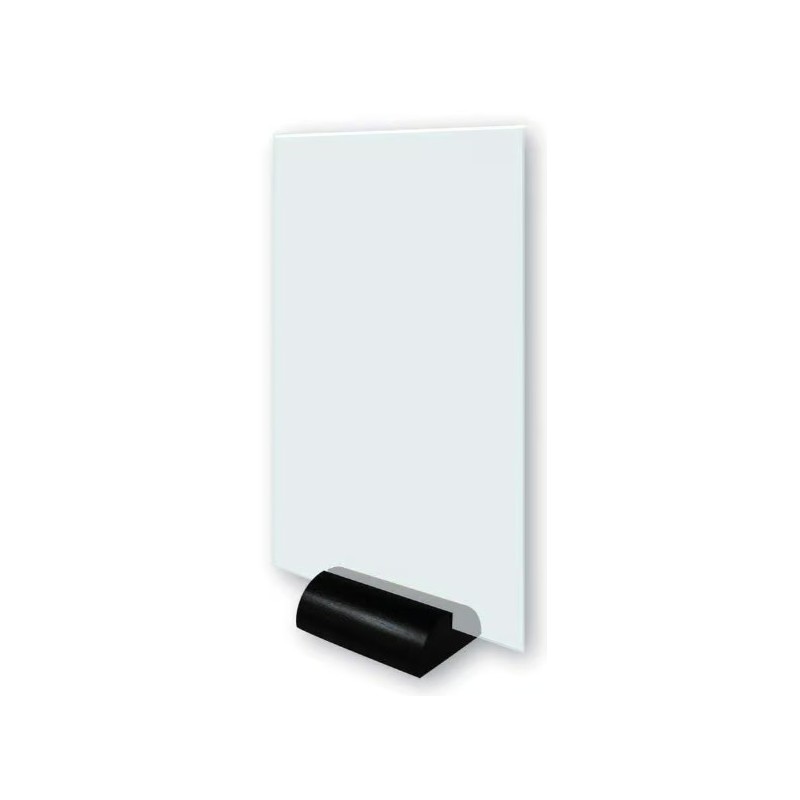 ÉTUI 120x180 mm PVC cristal + pied rond (lot de 3)