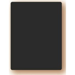 ARDOISE 150x220 mm PVC expansé noir 3 mm (lot de 3)