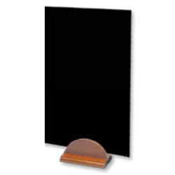ARDOISE table 210x300mm Smart+socle bois demi-lune 150x90x70mm SUPPR