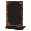 CHEVALET de table 150x220 mm Castel, R°/V°, 2 pliages (lot de 3)