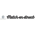 MESSAGE lettres découpées PVC noir 1,5 mm, Match en direct + 2 ventou