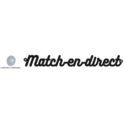 MESSAGE lettres découpées PVC noir 1,5 mm, Match en direct + 2 ventou