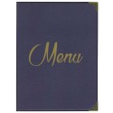 PROTÈGE-MENU 235x320 mm Boston bleu sans marquage SUPPRIME
