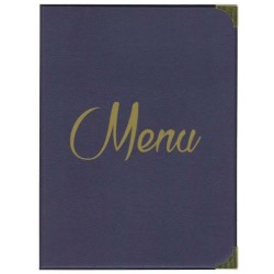 PROTÈGE-MENU 235x320 mm Boston bleu sans marquage SUPPRIME