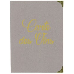 CARTE DES VINS 235x320 mm Boston taupe