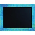 TABLEAU NOIR 470x670 mm Carnaval, cadre cérusé bleu ciel SUPPRIME