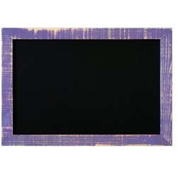 TABLEAU NOIR 470x670 mm Carnaval, cadre cérusé violet SUPPRIME