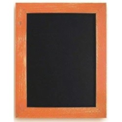 TABLEAU NOIR 470x670 mm Carnaval, cadre cérusé orange SUPPRIME