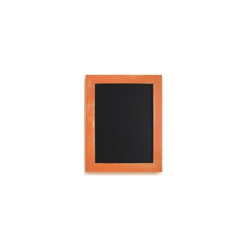 TABLEAU NOIR 470x670 mm Carnaval, cadre cérusé orange SUPPRIME