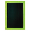 TABLEAU NOIR 470x670 mm Carnaval, cadre cérusé vert SUPPRIME