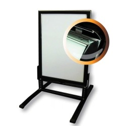 PORTE-AFFICHE 500x700 mm, structure ressort