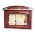 PORTE-MENU Alizé, 3 pages horizontal, bois huilé