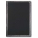 TABLEAU NOIR 690x990 mm Macadam, cadre cérusé gris SUPPRIME