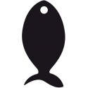 PANNEAU 360x725 mm Poisson noir