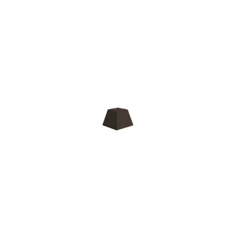 SUPPORT bois pyramide fendu 55x55x55 mm Wengé (lot de 3)