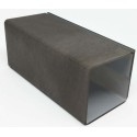 SUPPORT plexi 120x50x50 mm Acier brossé (lot de 3)