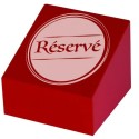CUBES bois rouge Preho 55x55 mm Réservé (lot de 10)