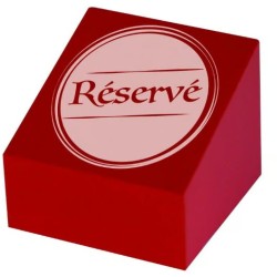 CUBES bois rouge Preho 55x55 mm Réservé (lot de 10)