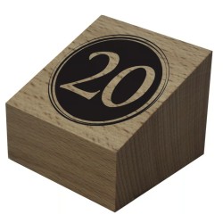 CUBES bois naturel Preho 55x55 mm n°1 à 10 (lot de 10)