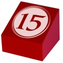 CUBES bois rouge Preho 55x55 mm n°11 à 20 (lot de 10)