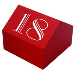 CUBES bois rouge Casa 55x55 mm n°11 à 20 (lot de 10)