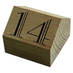 CUBES bois naturel Casa 55x55 mm n°11 à 20 (lot de 10)