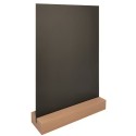 SOCLE bois naturel vernis 150x40x20 mm rectangulaire (lot de 3)