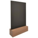 SOCLE bois naturel vernis 150x44x40 mm rectangulaire (lot de 3)