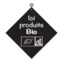 PANCARTE ventouse 160x160 mm logo Ici produits bio