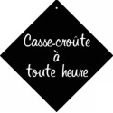 PANCARTE ventouse 160x160 mm logo Cassecroute à toute heure