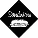 PANCARTE ventouse 160x160 mm logo Sandwich