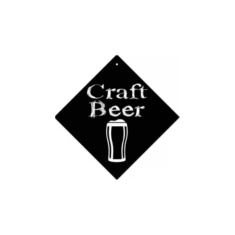 PANCARTE ventouse 160x160 mm logo Craft beer