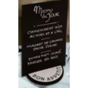 SOCLE Bock Grey "Bon appétit" Ø120 mm PVC expansé 10 mm (lot de 3)