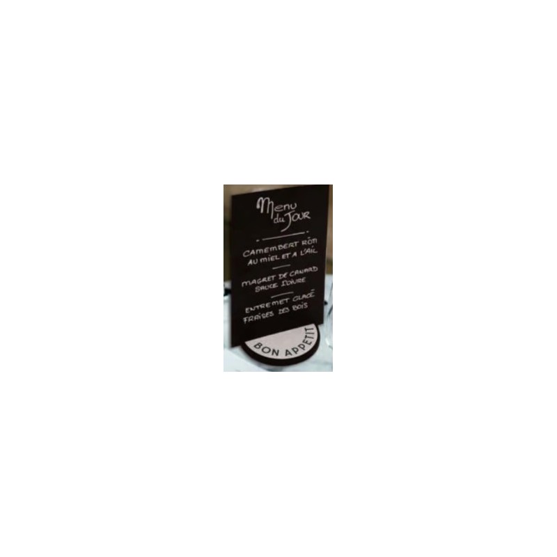 SOCLE Bock Grey "Bon appétit" Ø120 mm PVC expansé 10 mm (lot de 3)