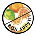 SOCLE Bock Juice "Bon appétit" Ø120 mm PVC expansé 10 mm (lot de 3)