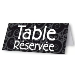 CHEVALET Salsa 110x50 mm Table Réservée (lot de 10)