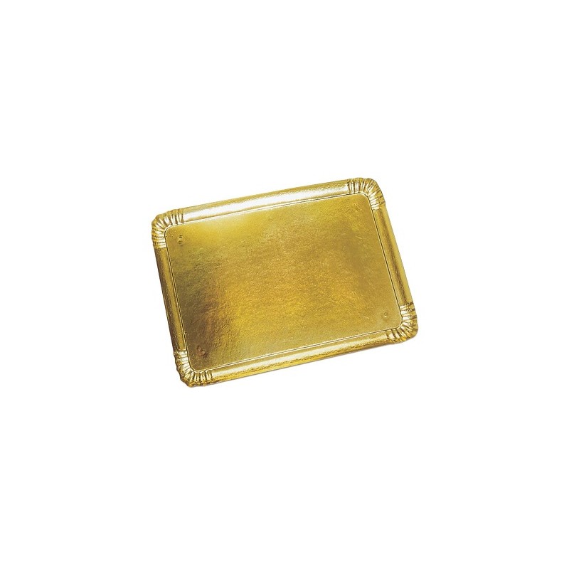 PLATEAU TRAITEUR CARTON - 420x280 mm - OR (x25)