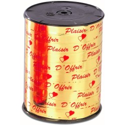 BOLDUC MIROIR PLAISIR D'OFFRIR - larg 10 mm - ROUGE (x250m)
