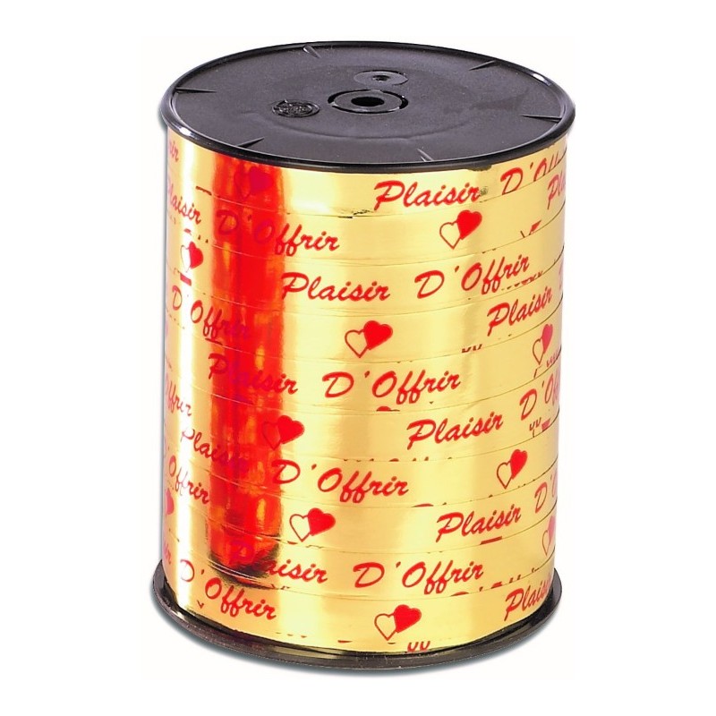 BOLDUC MIROIR PLAISIR D'OFFRIR - larg 10 mm - ROUGE (x250m)