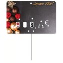ETIQUETTE Féerie 105x70 mm neutre, à roulettes, pique inox (lot de 10