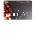 ETIQUETTE Féerie 120x80 mm neutre, à roulettes, pique inox (lot de 10