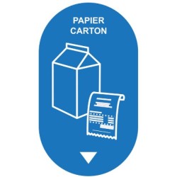 KIT SIGNALETIQUE PAPIER COTON + COLLERETTE BLEU
