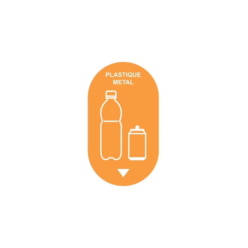 KIT SIGNALETIQUE PLASTIQUE METAL + COLLERETTE JAUNE